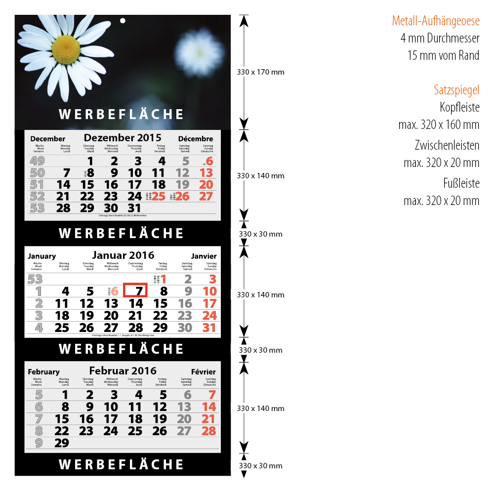 Kalender Light - Wandkalender & Planer - 360
