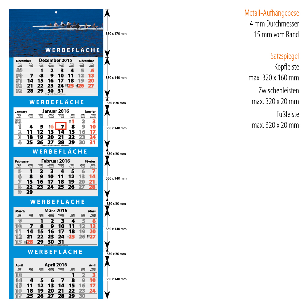 Kalender Light - Wandkalender & Planer - 360